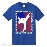 5 Tenets Of Taekwondo Martial Arts Gift Kids T-Shirt thumb 0