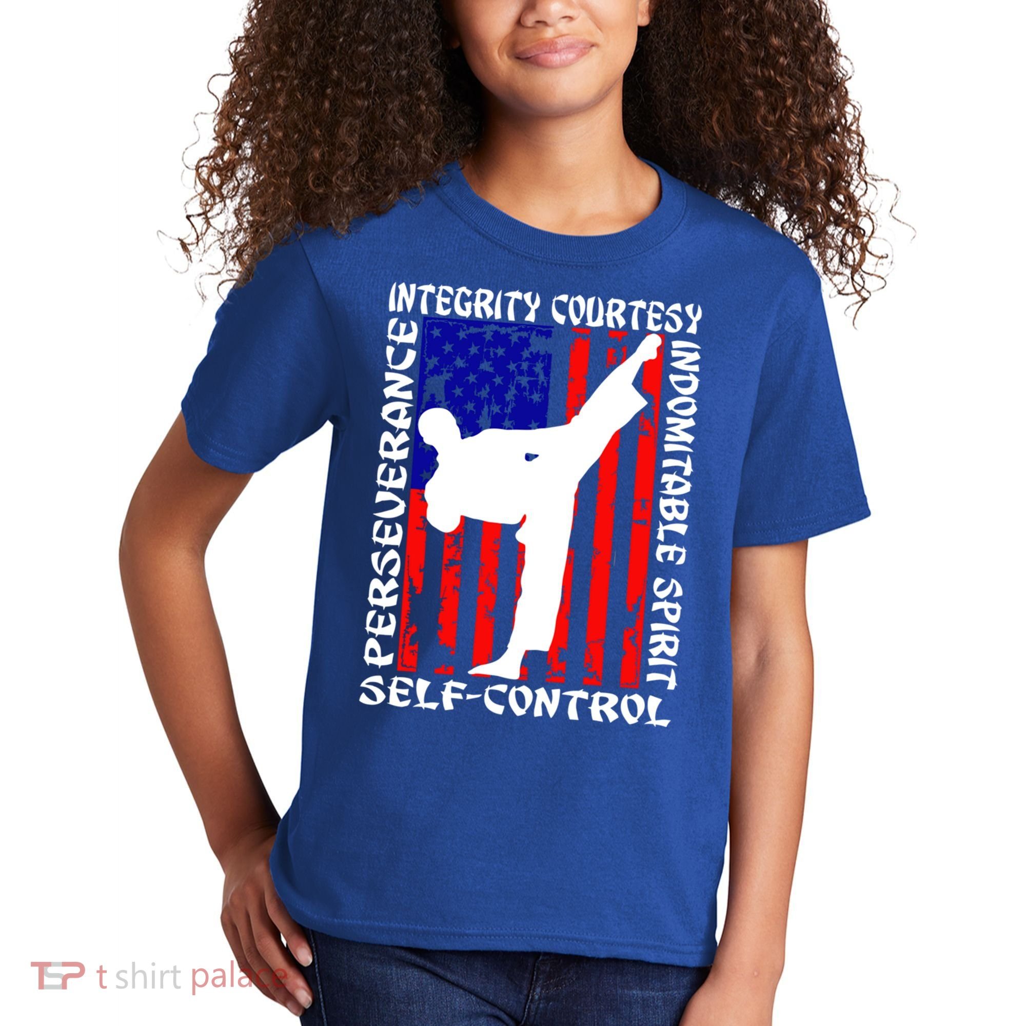 5 Tenets Of Taekwondo Martial Arts Gift Kids T-Shirt