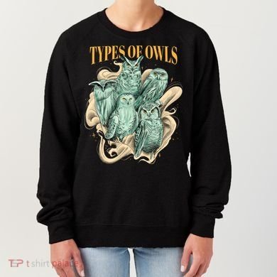 5 Types Of Owls Women's Sweatshirt