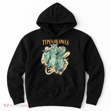 5 Types Of Owls Hoodie