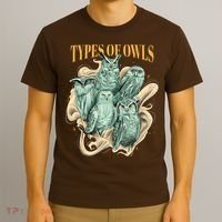 5 Types Of Owls T-Shirt thumb 3