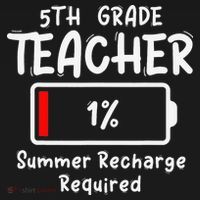 5th-Grade Teacher Summer Recharge Required Last Day School Women's Hoodie thumb 2