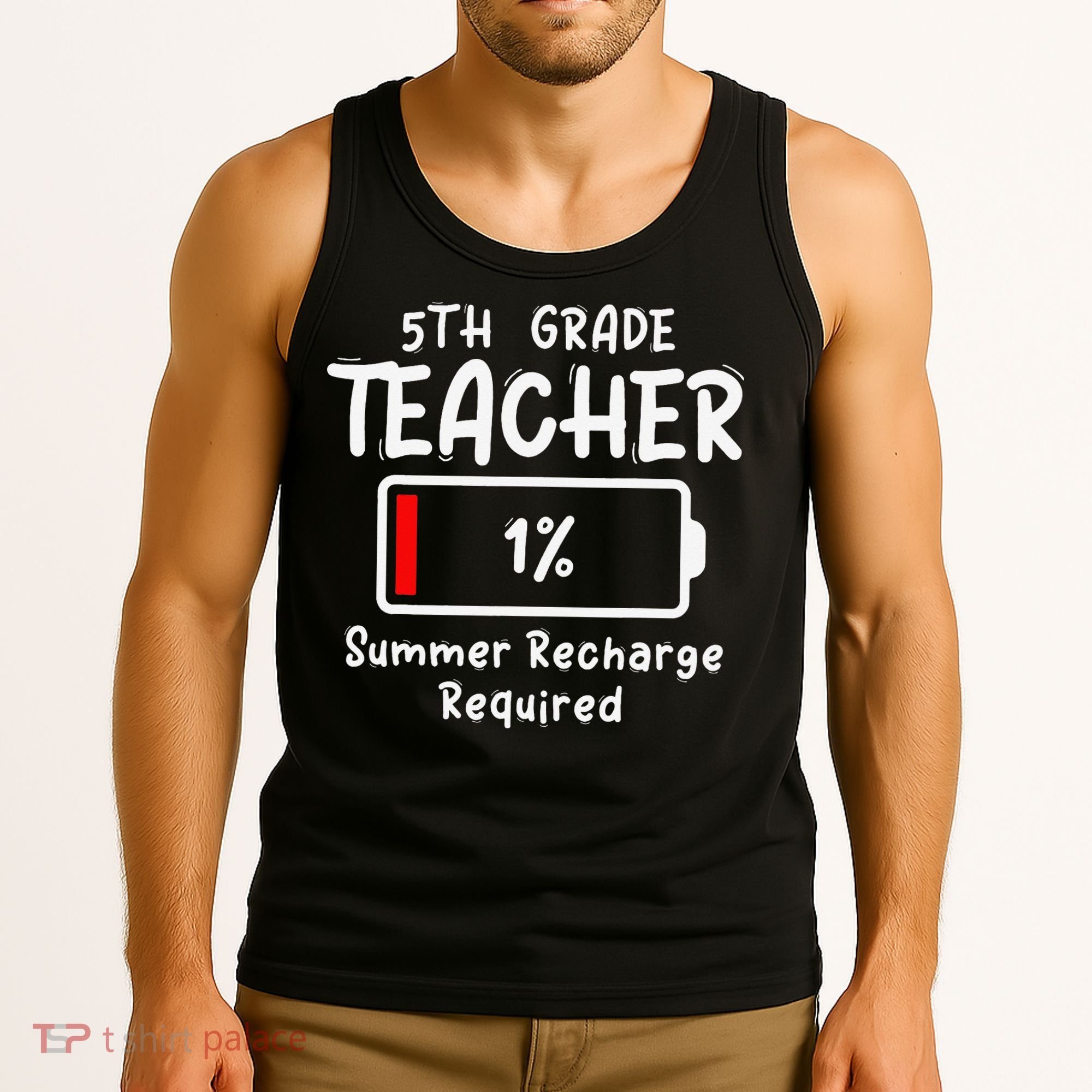 5th-Grade Teacher Summer Recharge Required Last Day School Tank Top