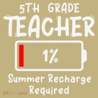 5th-Grade Teacher Summer Recharge Required Last Day School Sweatshirt thumb 2