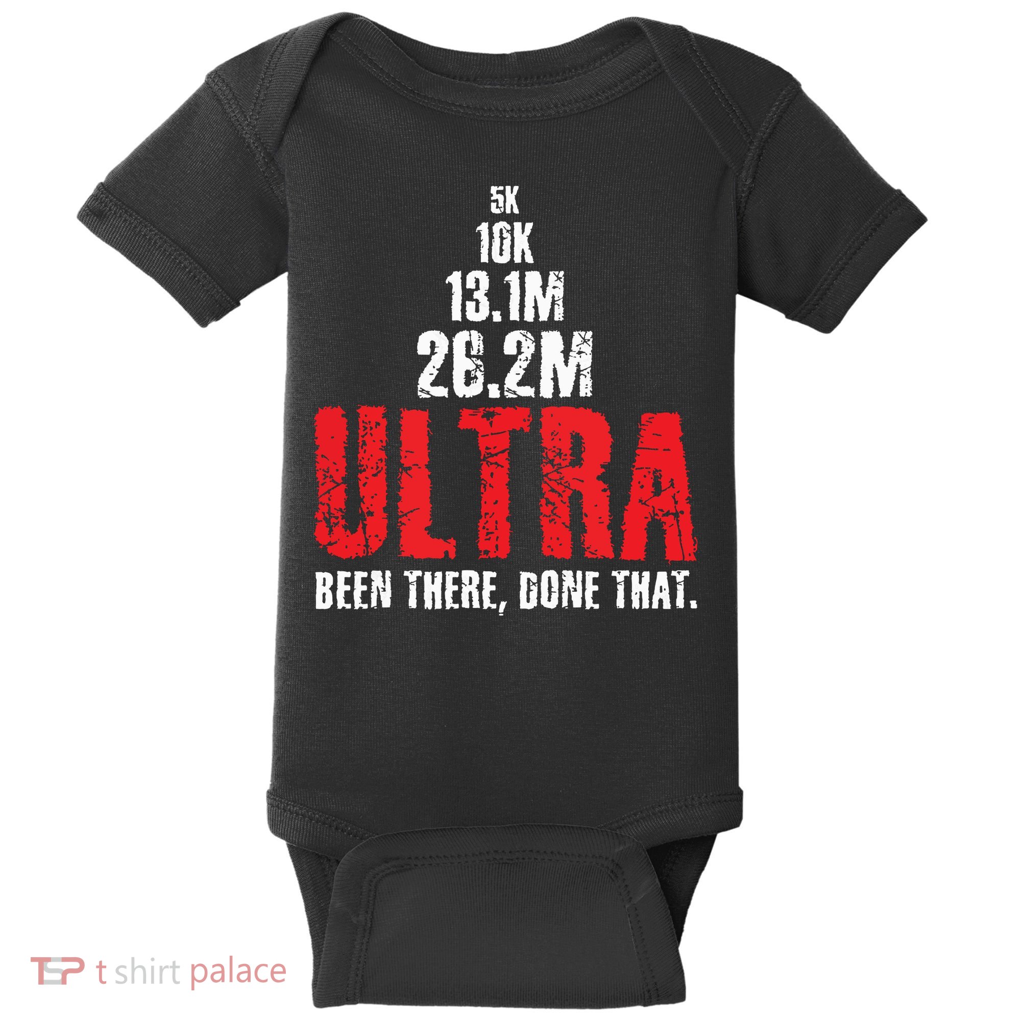 5k To Ultra Running Marathon Trail Runner Baby Bodysuit