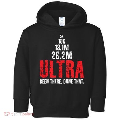 5k To Ultra Running Marathon Trail Runner Toddler Hoodie