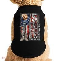 5 Things You Dont Mess With For Proud Patriotic American Doggie Tank thumb 0
