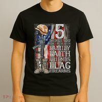 5 Things You Dont Mess With For Proud Patriotic American T-Shirt thumb 3