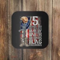 5 Things You Dont Mess With For Proud Patriotic American Coaster thumb 0