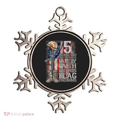 5 Things You Dont Mess With For Proud Patriotic American Ornament