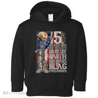 5 Things You Dont Mess With For Proud Patriotic American Toddler Hoodie thumb 0