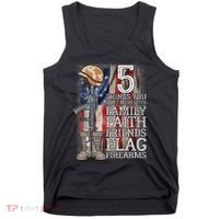 5 Things You Dont Mess With For Proud Patriotic American Tank Top thumb 0