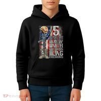 5 Things You Dont Mess With For Proud Patriotic American Kids Hoodie thumb 4