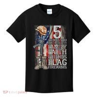 5 Things You Dont Mess With For Proud Patriotic American Kids T-Shirt thumb 0