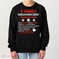 5 Things You Should Know About My Spoiled Wife She's Dog Mom Cute Gift Women's Sweatshirt thumb 0