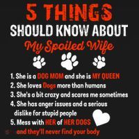 5 Things You Should Know About My Spoiled Wife She's Dog Mom Cute Gift Backpack thumb 2