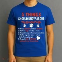 5 Things You Should Know About My Spoiled Wife She's Dog Mom Cute Gift T-Shirt thumb 3