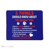 5 Things You Should Know About My Spoiled Wife She's Dog Mom Cute Gift Mousepad thumb 0
