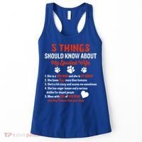 5 Things You Should Know About My Spoiled Wife She's Dog Mom Cute Gift Women's Tank Top thumb 0