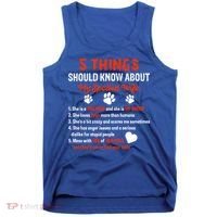5 Things You Should Know About My Spoiled Wife She's Dog Mom Cute Gift Tank Top thumb 0