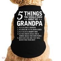 5 Things You Should Know About My Grandpa Funny Grampa Gift Doggie Tank thumb 0