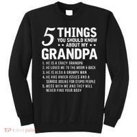 5 Things You Should Know About My Grandpa Funny Grampa Gift Sweatshirt thumb 0