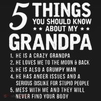 5 Things You Should Know About My Grandpa Funny Grampa Gift Polo thumb 3