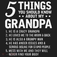 5 Things You Should Know About My Grandpa Funny Grampa Gift Tumbler thumb 3