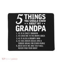 5 Things You Should Know About My Grandpa Funny Grampa Gift Mousepad thumb 0
