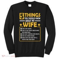 5 Things You Should Know About My Wife Funny Mommy Sweatshirt thumb 0