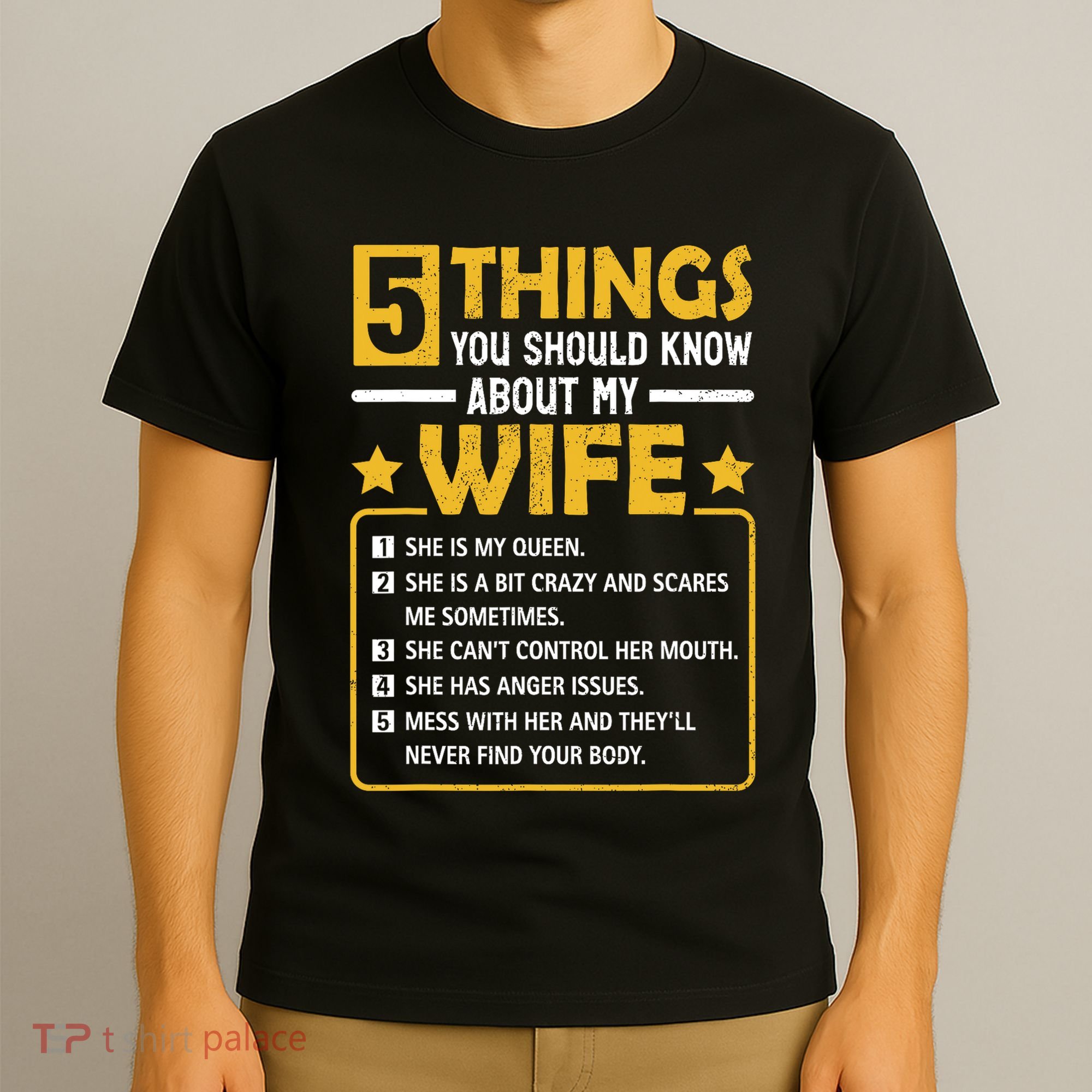 5 Things You Should Know About My Wife Funny Mommy T-Shirt