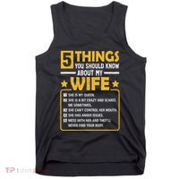 5 Things You Should Know About My Wife Funny Mommy Tank Top thumb 0