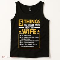 5 Things You Should Know About My Wife Funny Mommy Tank Top thumb 2