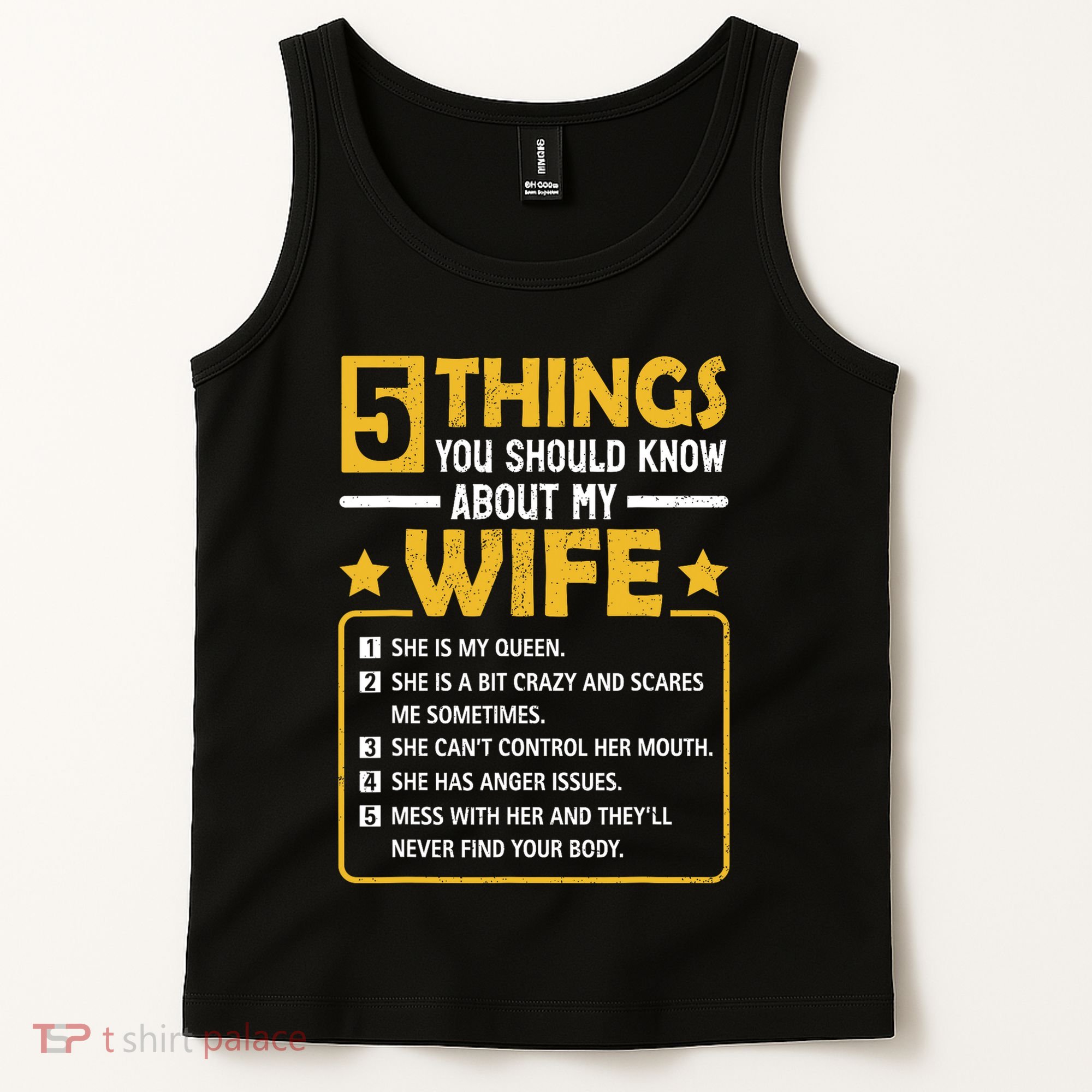 5 Things You Should Know About My Wife Funny Mommy Tank Top