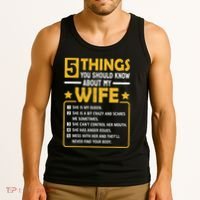 5 Things You Should Know About My Wife Funny Mommy Tank Top thumb 3