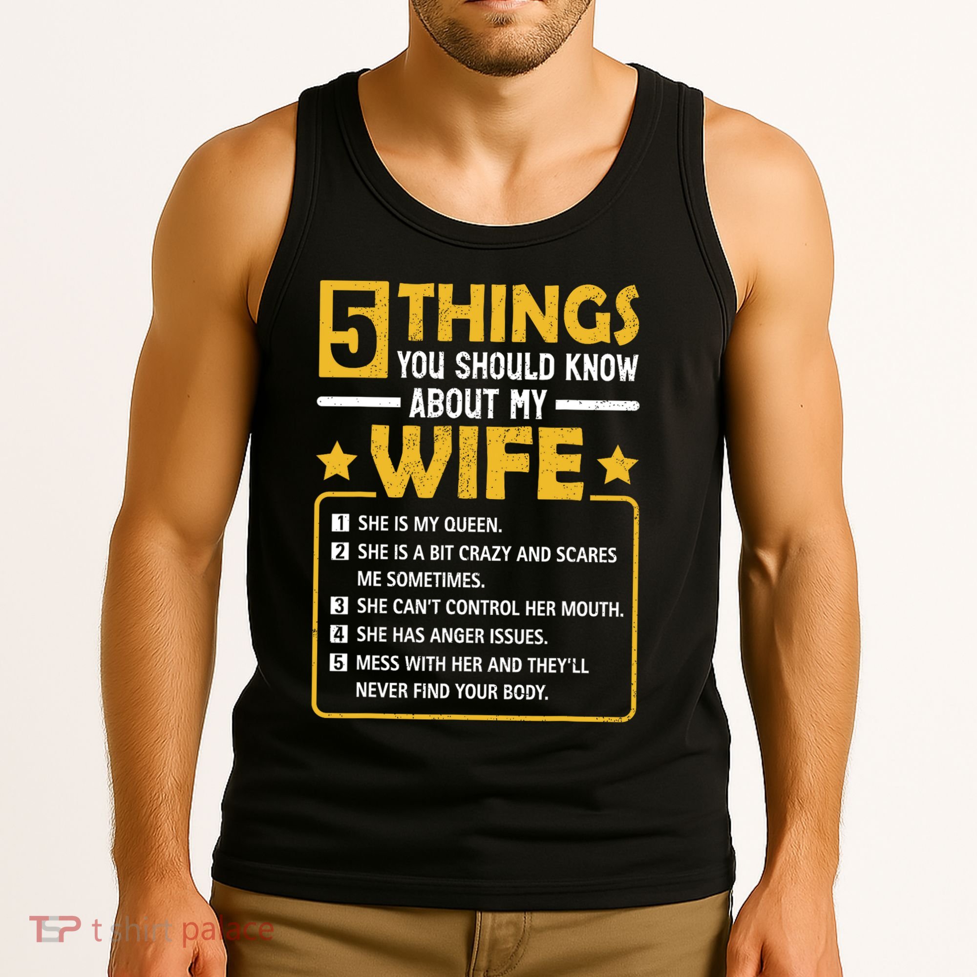 5 Things You Should Know About My Wife Funny Mommy Tank Top
