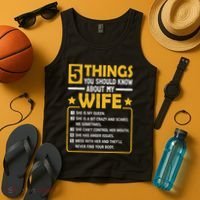 5 Things You Should Know About My Wife Funny Mommy Tank Top thumb 4