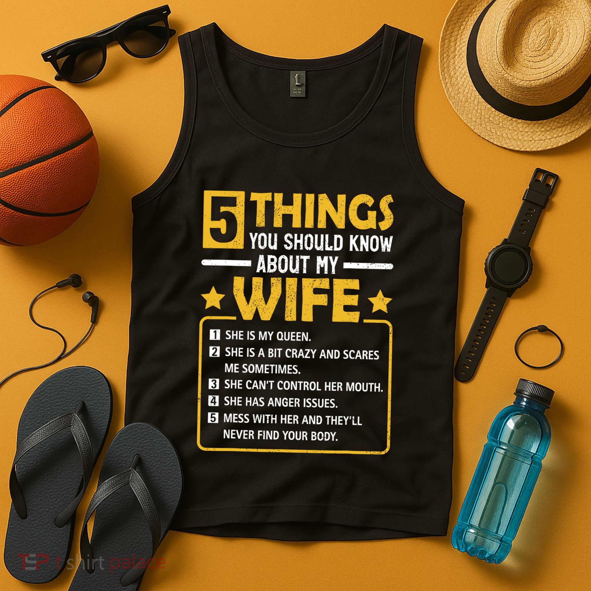 5 Things You Should Know About My Wife Funny Mommy Tank Top