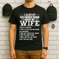 5 Things You Should Know About My Wife T-Shirt thumb 6