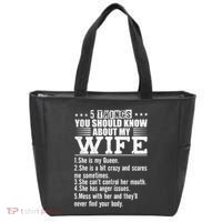 5 Things You Should Know About My Wife Tote Bag thumb 0