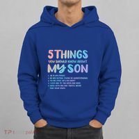 5 Things You Should Know About My Son Gift Proud Autism Parent Gift Hoodie thumb 0