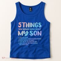 5 Things You Should Know About My Son Gift Proud Autism Parent Gift Tank Top thumb 2