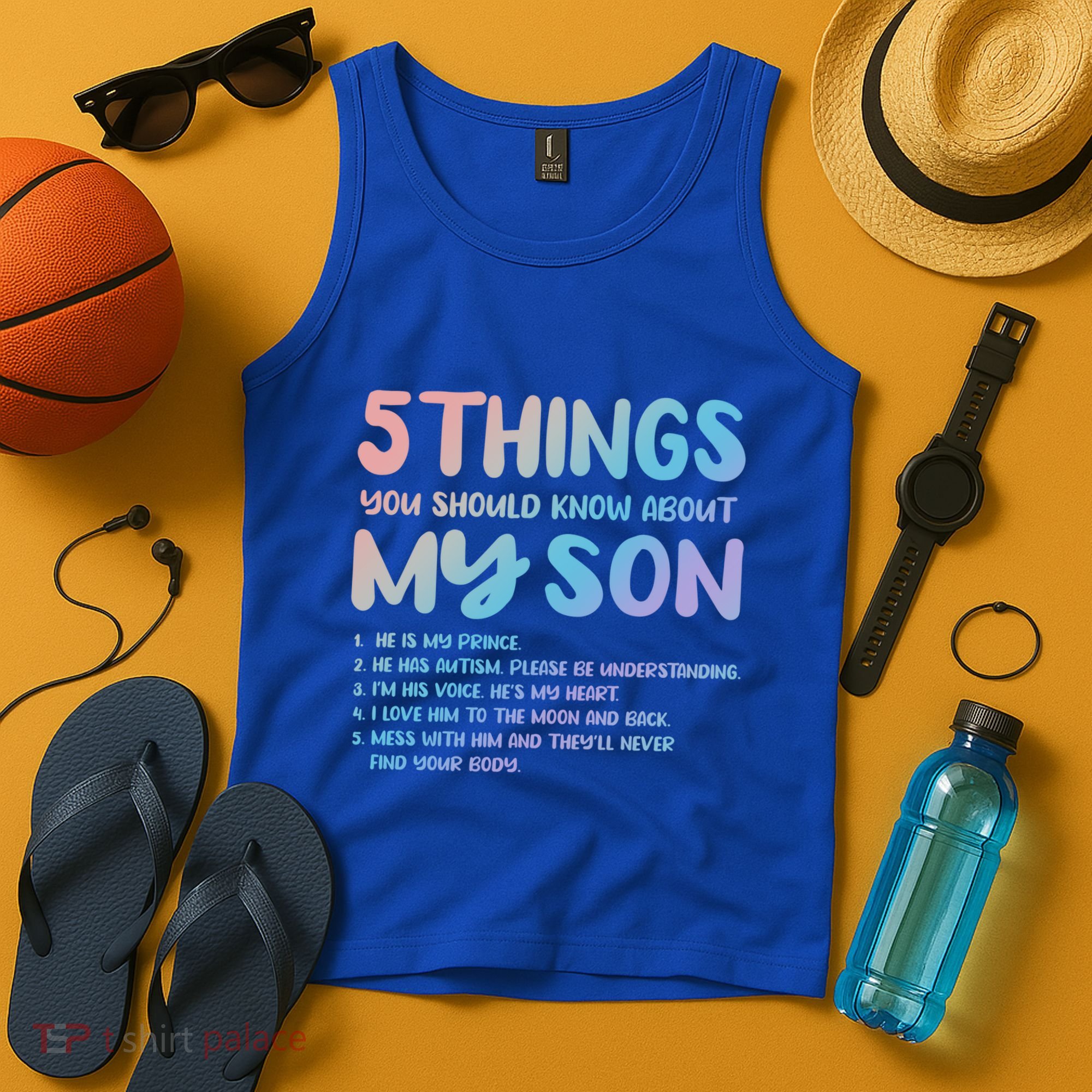 5 Things You Should Know About My Son Gift Proud Autism Parent Gift Tank Top