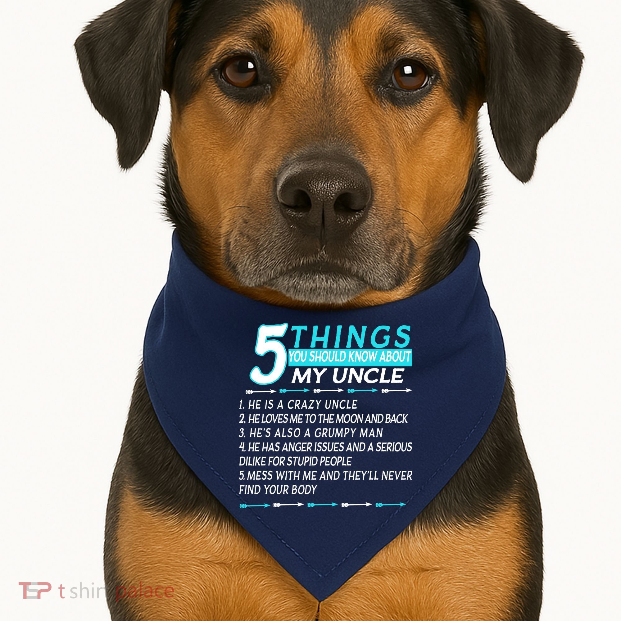 5 Things You Should Know About My Uncle Funny USA-Made Doggie Bandana