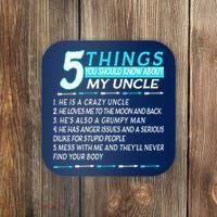 5 Things You Should Know About My Uncle Funny Coaster thumb 0