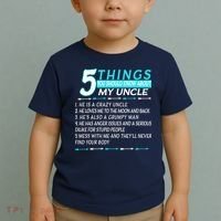 5 Things You Should Know About My Uncle Funny Toddler T-Shirt thumb 2