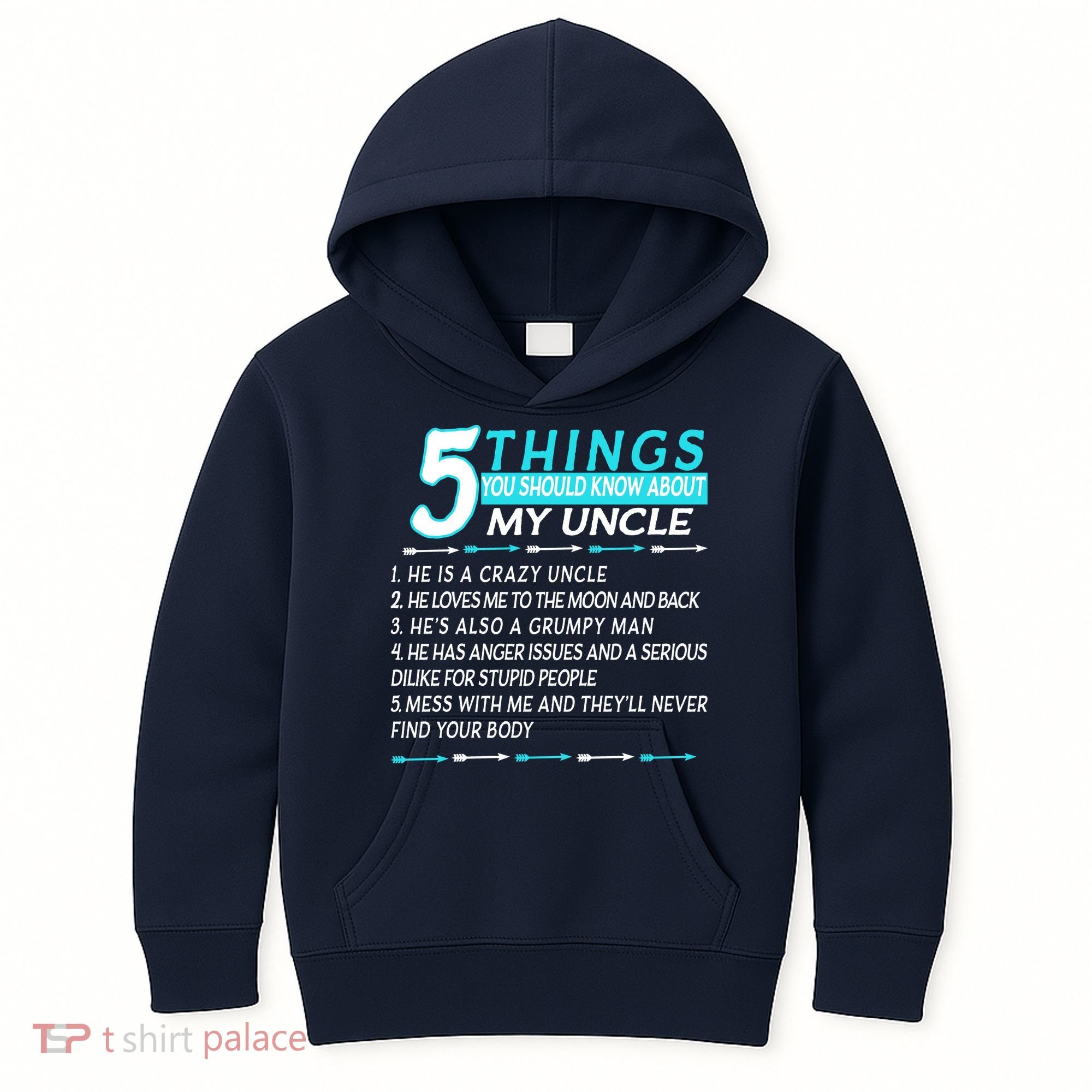 5 Things You Should Know About My Uncle Funny Kids Hoodie