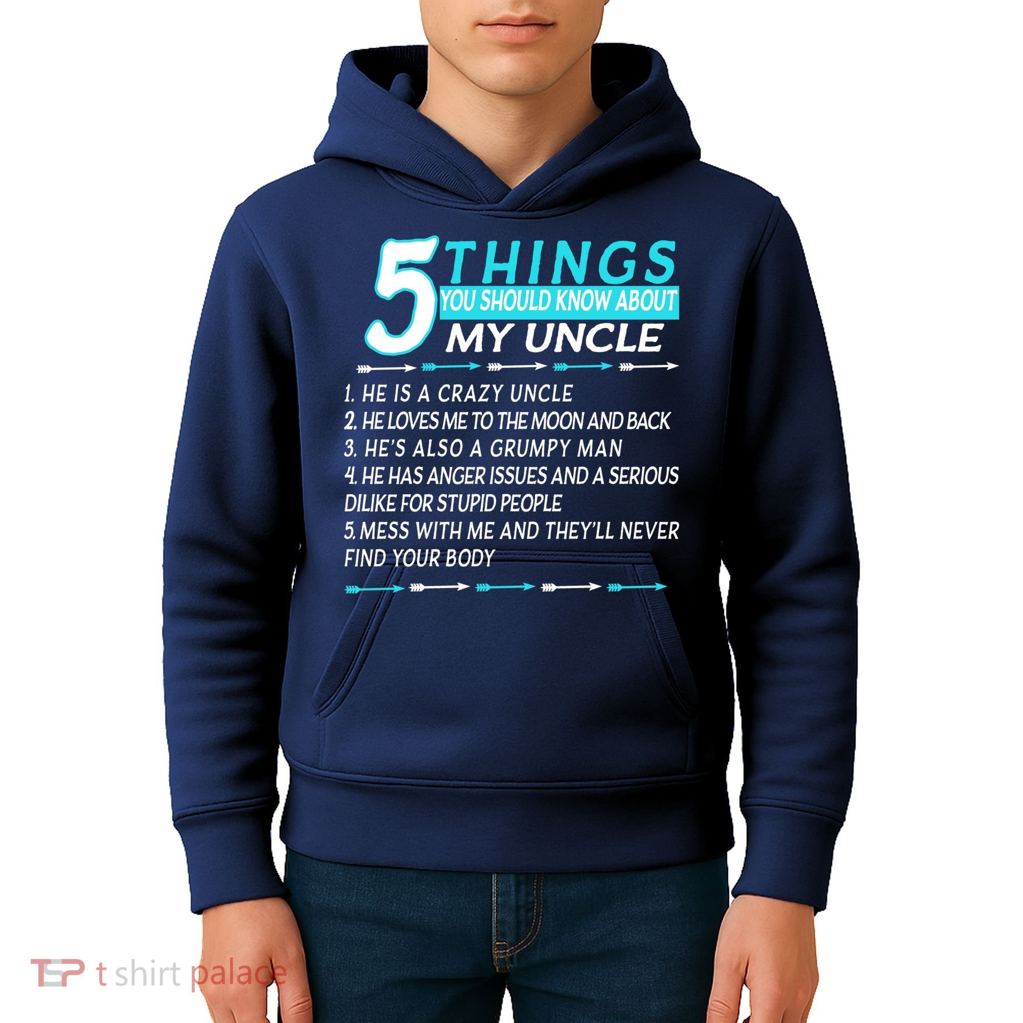 5 Things You Should Know About My Uncle Funny Kids Hoodie