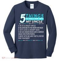 5 Things You Should Know About My Uncle Funny Kids Long Sleeve Shirt thumb 0