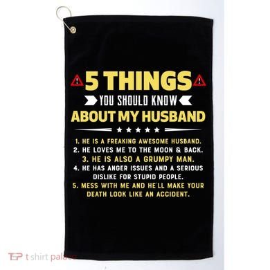 5 Things You Should Know About My Funny Husband Gift Meaningful Gift Golf Towel